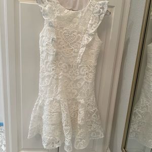 Bardot Sadie white lace dress Size 16 girls